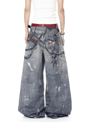 3D Chain Print Wide - Leg Denim - COPPING THREADS - CT Select