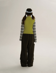 Angel Graphic Layered Mock Neck Tee - COPPING THREADS - CT Coquette