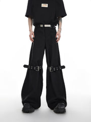 ArguE CulturE Buckle Flared Trousers - COPPING THREADS - ArguE CulturE