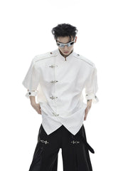 ArguE CulturE Deconstructed Metal Button Cut Jacket - COPPING THREADS - ArguE CulturE