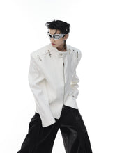 ArguE CulturE Deconstructed Shoulder Metal Button Jacket - COPPING THREADS - ArguE CulturE