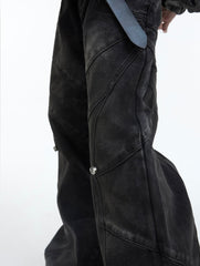 ArguE CulturE Distressed Metal Button Denim - COPPING THREADS - ArguE CulturE