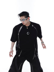 ArguE CulturE Double Zipper Tee - COPPING THREADS - ArguE CulturE