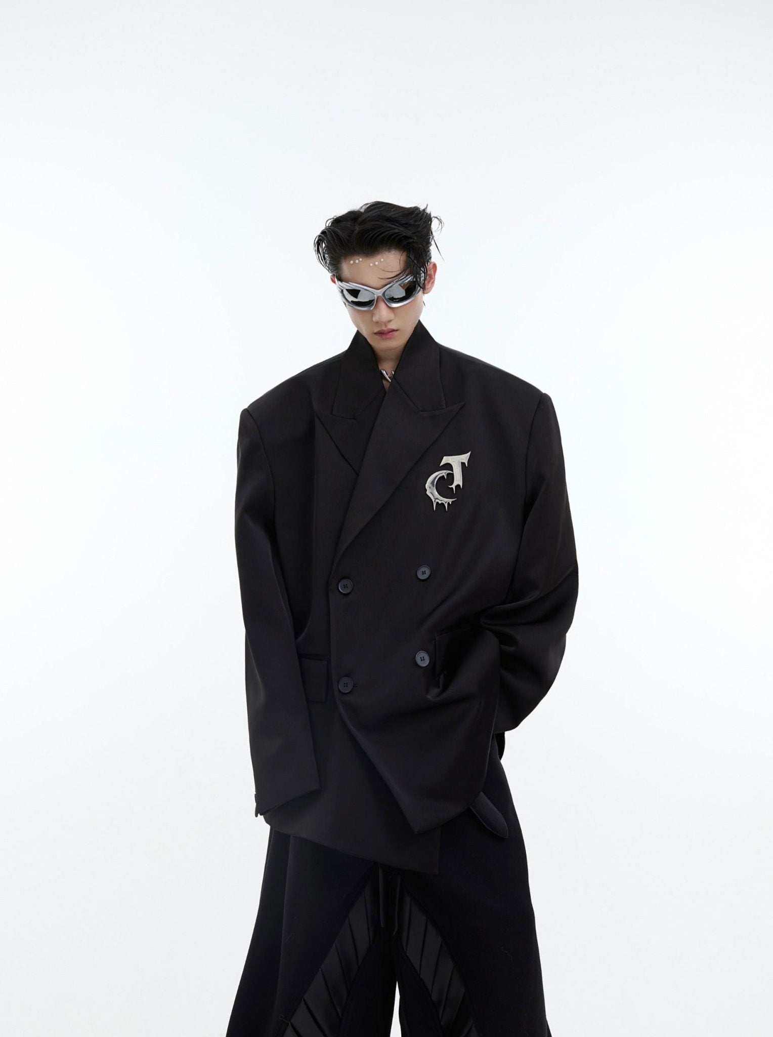 ArguE CulturE Matte Silhouette Padded Shoulder Blazer - COPPING THREADS - ArguE CulturE