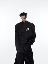 ArguE CulturE Matte Silhouette Padded Shoulder Blazer - COPPING THREADS - ArguE CulturE