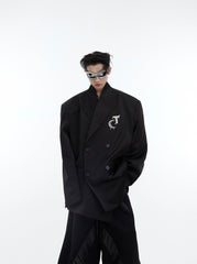 ArguE CulturE Matte Silhouette Padded Shoulder Blazer - COPPING THREADS - ArguE CulturE