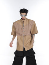 ArguE CulturE Metal Button Patchwork PU Jacket - COPPING THREADS - ArguE CulturE