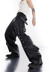 ArguE CulturE Metal Stud PU Trousers - COPPING THREADS - ArguE CulturE