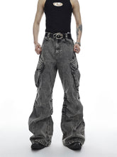 ArguE CulturE Oversized Pocket Flared Denim - COPPING THREADS - ArguE CulturE