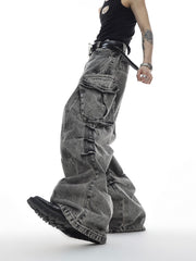 ArguE CulturE Oversized Pocket Flared Denim - COPPING THREADS - ArguE CulturE