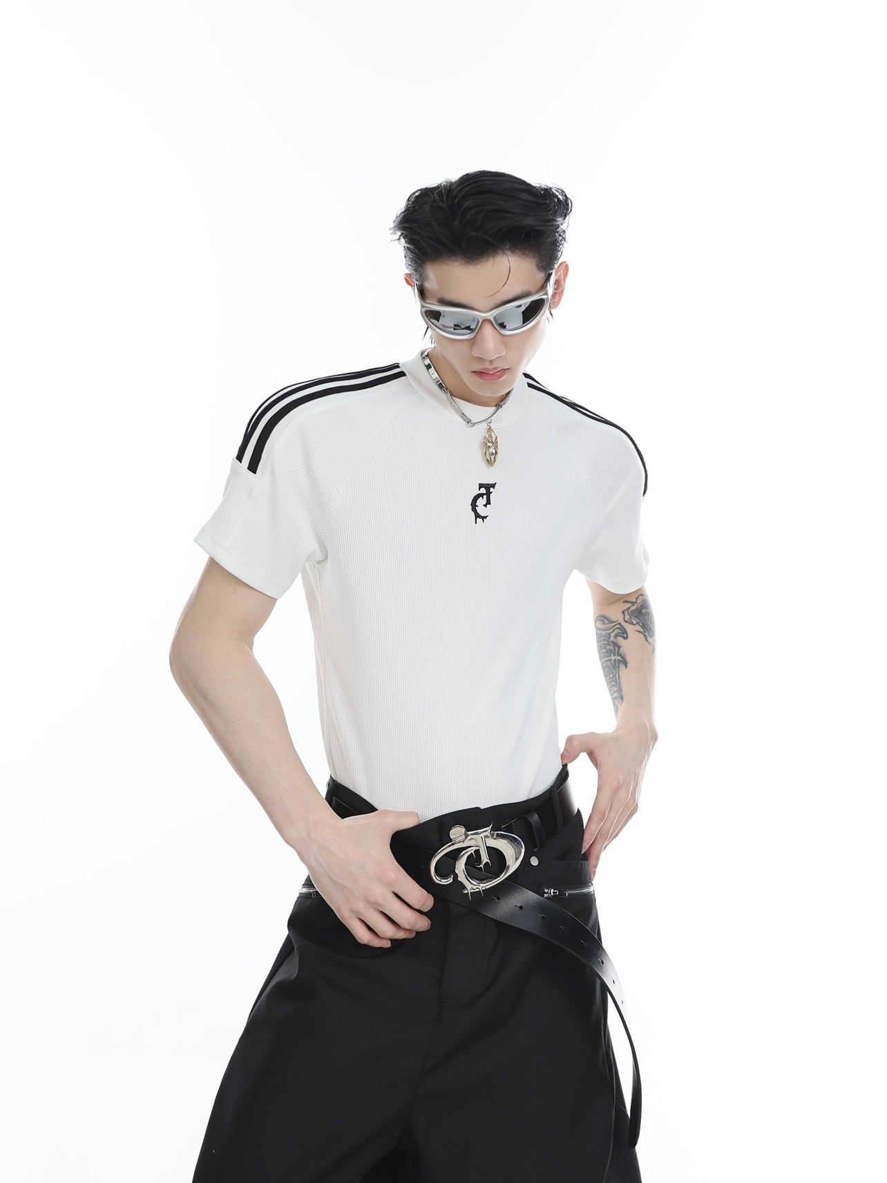 ArguE CulturE Tight - fitting Texture Tee - COPPING THREADS - ArguE CulturE