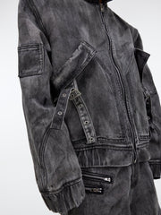 ArguE CulturE Wasteland Style Oversized Pocket Denim Jacket - COPPING THREADS - ArguE CulturE