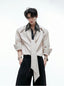 Argue Culture Rhinestone-Collar Contrast-Panel Shirt - product detail view 8