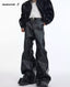 Argue Culture Panelled Matte Flared Pants - gallery view 1