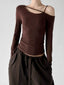Asymmetric Off-Shoulder Top - COPPING THREADS - CT ORIGINALS