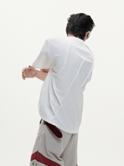 Asymmetric Ruched Sculptural Tee - COPPING THREADS - ArguE CulturE