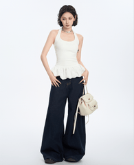 Balletcore Halter Peplum Tank Top - COPPING THREADS - CT Select