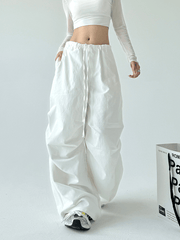 Basic Paratrooper Wide‑Leg Cargo Pants - COPPING THREADS - CT Select