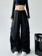Basic Paratrooper Wide‑Leg Cargo Pants - COPPING THREADS - CT Select