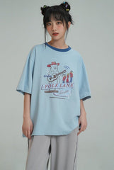 Bear Print Tee - COPPING THREADS - FOLK LANE