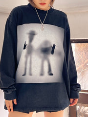 Behind the Curtain Washed Vintage Long Sleeve Tee - COPPING THREADS - CT Select