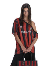 Blokecore Off - Shoulder Striped Jersey Tee - COPPING THREADS - CT Select