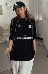 Blokette Style Deconstructed Letter Print Tee - COPPING THREADS - CHICISLAND