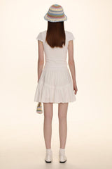 Bow Lace Trim High - Waisted Cake Skirt - COPPING THREADS - MOROMORO