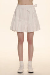Bow Lace Trim High - Waisted Cake Skirt - COPPING THREADS - MOROMORO