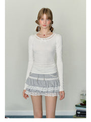 Bow Puff Print Long Sleeve Tee - COPPING THREADS - AYF