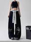 Butterfly Embroidered Lace - Trim Wide Leg Pants - COPPING THREADS - CT Select