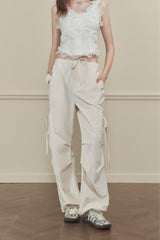 Butterfly Tie Pleated Quick - Dry Trousers - COPPING THREADS - AYF