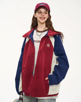 CATTEE Color Block Baseball Hooded Jacket - COPPING THREADS - CATTEE