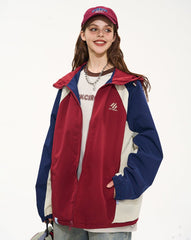 CATTEE Color Block Baseball Hooded Jacket - COPPING THREADS - CATTEE