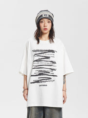 CATTEE Graffiti Letter Print Tee - COPPING THREADS - CATTEE