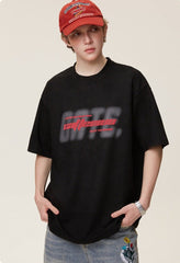 CATTEE Letter Puff Print Tee - COPPING THREADS - CATTEE