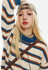 CATTEE Vintage Striped Sweater - COPPING THREADS - CATTEE