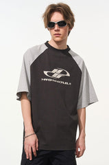 Color - Blocked Drop - Shoulder Tee - COPPING THREADS - Harsh and Cruel