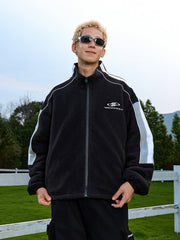 Colorblock Stand Collar Sports Jacket - COPPING THREADS - Harsh and Cruel