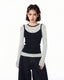Contrast Layered Knit Top - COPPING THREADS - CT Select