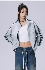 Contrast Stripe Zip - Up Track Jacket - COPPING THREADS - RAPPEYE