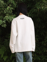 Crayon Hand - drawn Rabbit Print Heavyweight Long Sleeve Shirt - COPPING THREADS - ARTMONSTER