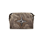 CULTIVATOR Snake Pattern Shoulder Bag Brown - COPPING THREADS - CULTIVATOR