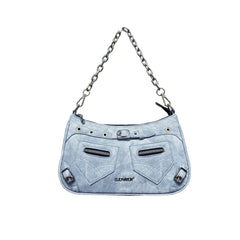CULTIVATOR Tie - dye Denim Shoulder Bag - COPPING THREADS - CULTIVATOR