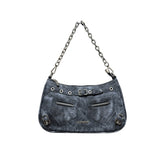 CULTIVATOR Tie - dye Denim Shoulder Bag - COPPING THREADS - CULTIVATOR