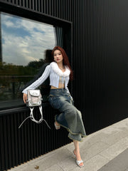 CULTIVATOR Y2K Pink Crocodile Pattern Mini Shoulder Bag - COPPING THREADS - CULTIVATOR