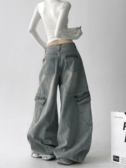 Curved - Seam Washed Wide - Leg Jeans - COPPING THREADS - CT Select