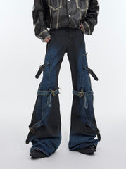 Deconstructed Metal Clasp Punk Denim - COPPING THREADS - ArguE CulturE