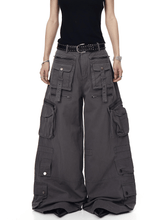 Deconstructed Multi - Pocket Wide - Leg Cargo Pants - COPPING THREADS - CT Select