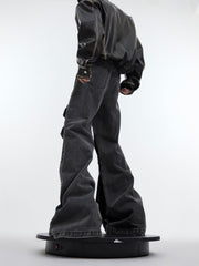 Deconstructed Oversized Pockets Wide - Leg Denim - COPPING THREADS - ArguE CulturE